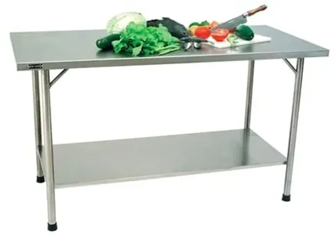 Mesa bancada inox de serviço profissional Novas sob medida
