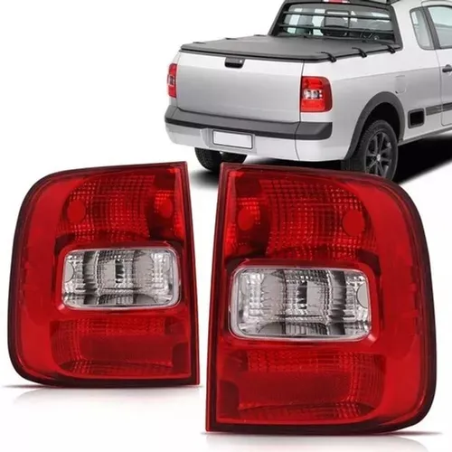 Par Lanterna Traseira Cristal Saveiro G5 G6 2009 A 2014