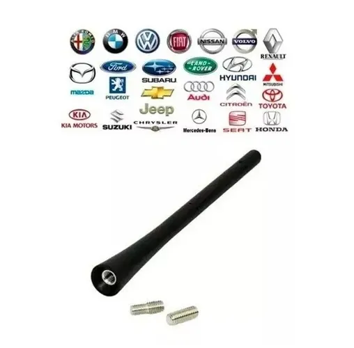 Haste Antena De Teto Universal Encaixe 5mm 6mm -preta