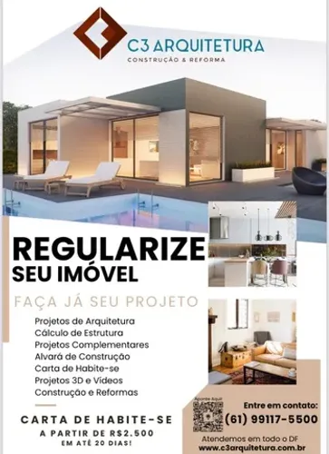Projetos de Arquitetura, Alvará, Habite-se, Laudos, Demarcação.