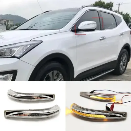 Par Pisca Retrovisor Hyundai Santa Fé 2014 e 2015