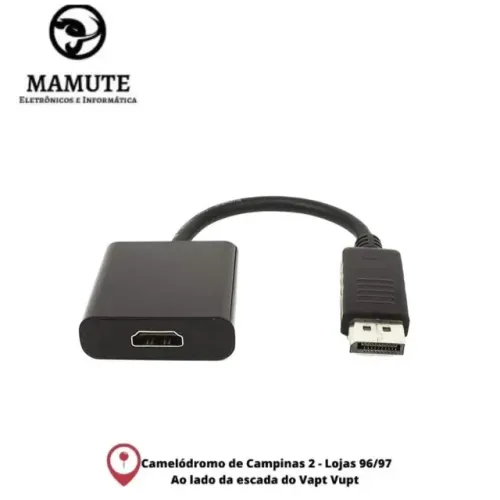 Adaptador Displayport X Hdmi Preto