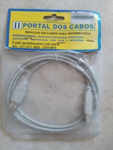 Cabo USB AM/BM 1.0 - Novo