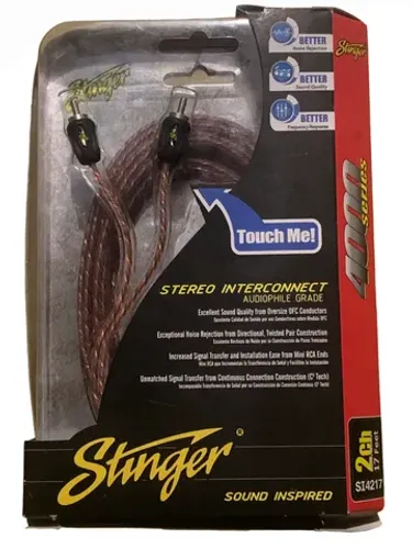 Par Cabo RCA Stinger 2 Canais 5m Lacrado Old School