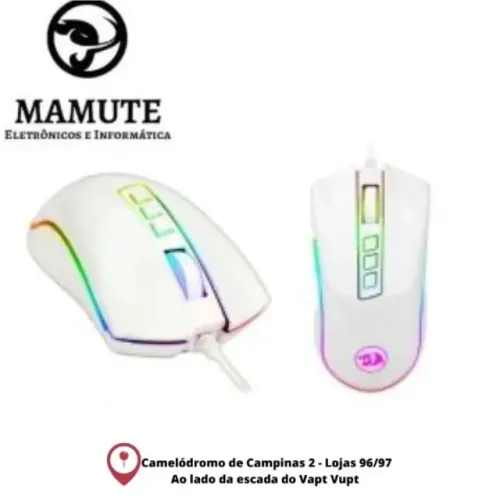 Mouse Gamer Redragon Cobra M711-w Branco