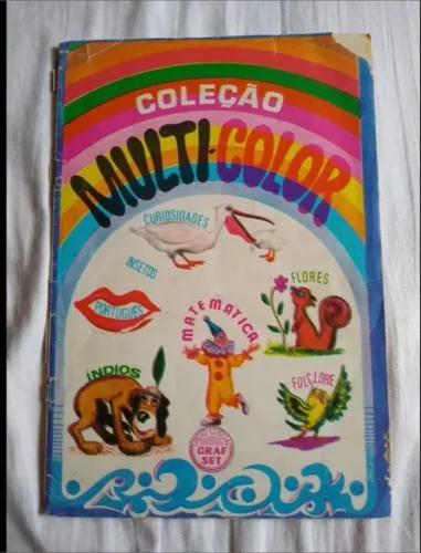 Album de figurinhas Multi-Color antigo