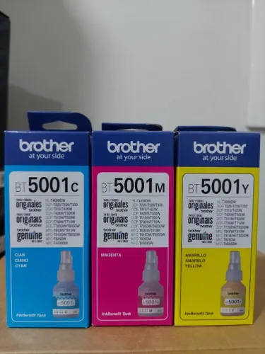 Refil Tinta Brother BT5001Y/ BT5001C/ BT5001M