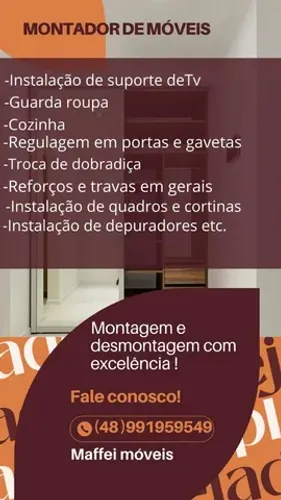 Montador de móveis e manutenções em gerais