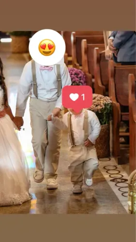 Conjunto batismo e casamento- Menino TAM. 1