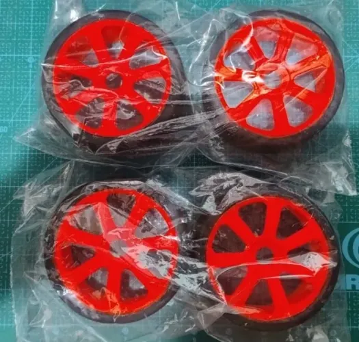 Jogo De Rodas E Pneus Para Automodelo 1/8 17mm On-road Rc