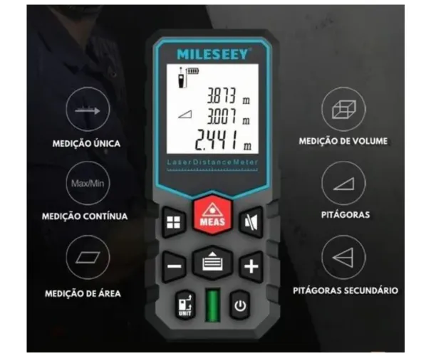Trena Laser Digital Profissional - Mileseey