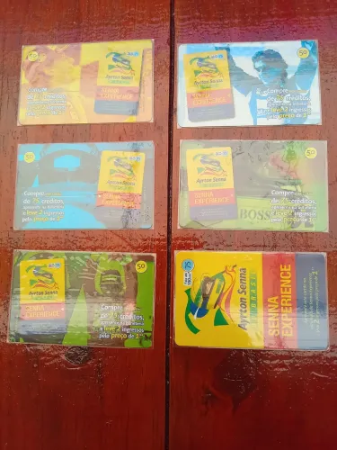 Senna Coleção  de Cartão Telefonico ( 6 cartões )