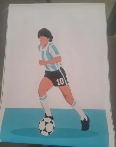 Quadro de futebol NOVO - Maradona 