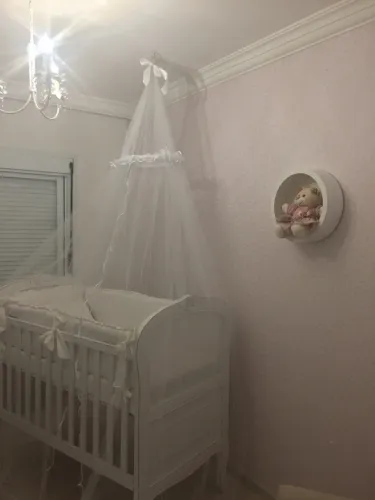 Berço lindo de madeira - Opera palha - Delicado 