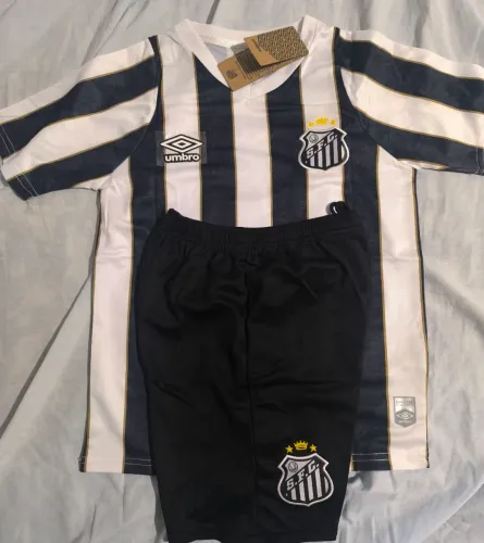 Kit infantil Santos Neymar JR visitante 