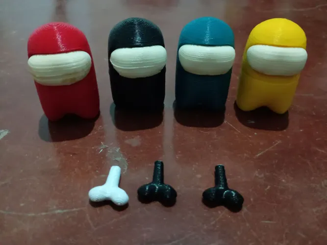 Miniaturas Among Us 3D - Colecionáveis