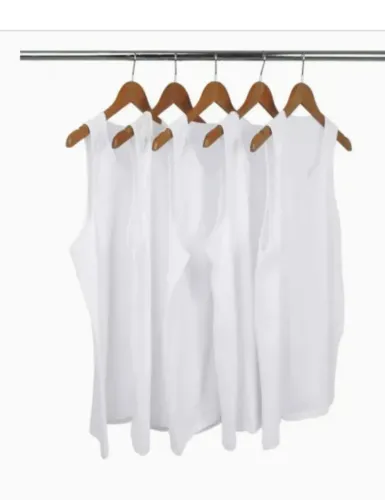 Kit 5 Camisas Regatas 100% Algodão - novas