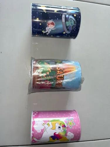 Cofrinhos Infantis Temáticos - Astronauta, Dinossauro e Unicórnio