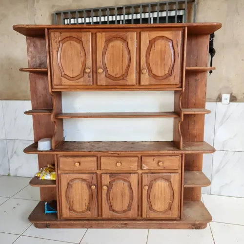 ARMÁRIO DE COZINHA MADEIRA MACIÇA 