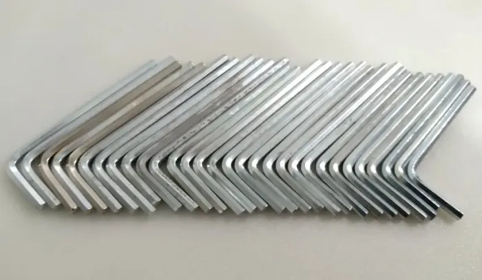 Kit 30 Unidades Chave Allen 4mm Profissional Cromada Revenda