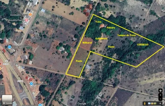 CHACARA TABOQUINHA 36.000m2 Padre Bernardo BR 080- GO 424