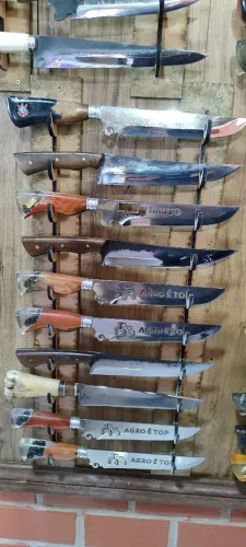 Facas de churrasco vários modelos gravamos nome a laser