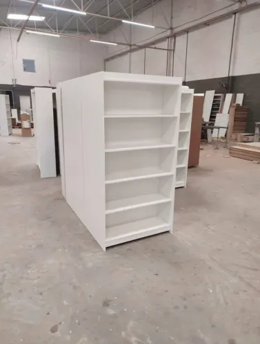ESTANTE 5 PRATELEIRAS BRANCA NOVA MDF