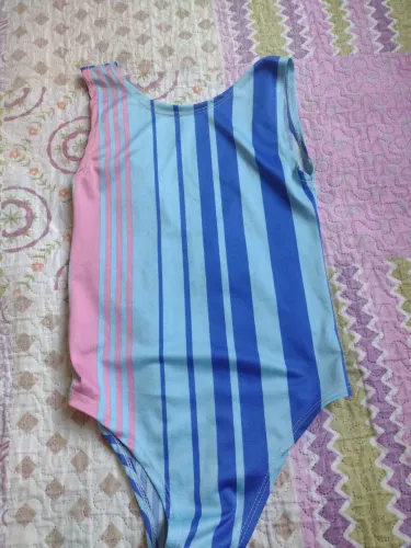 Body azul listrado