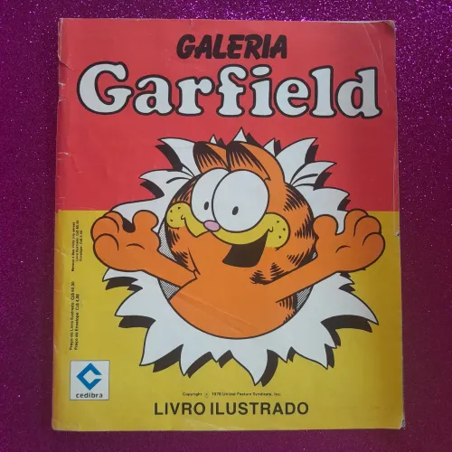 Livro Ilustrado Galeria Garfield - Cia. Editora Cedibra