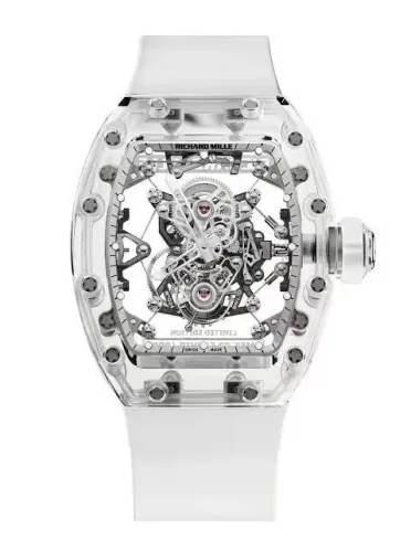 Relógio de Luxo Tourbillon Sapphire Transparente - Edição Ultra Exclusiva Mecânica Manual