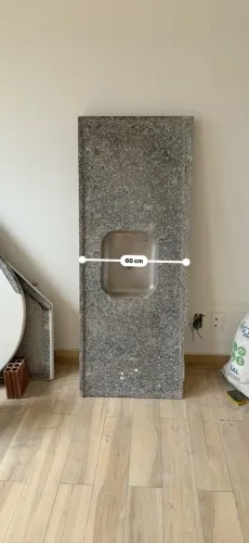 Bancada de granito com cuba 160 x 60 x 2,2 cm