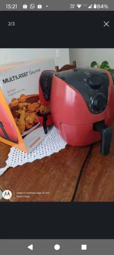 Fritadeira Elétrica Air Fryer Multilaser Gourmet 1500W
