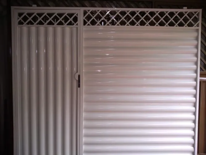 Portão de garagem - Metalon galvanizado 