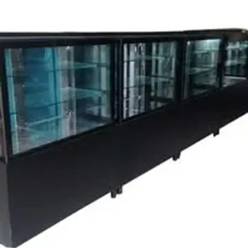 CONJUGADO DE VITRINES EM AÇO INOX