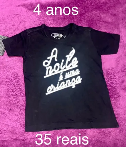 Camisa malha reserva mini 4 anos