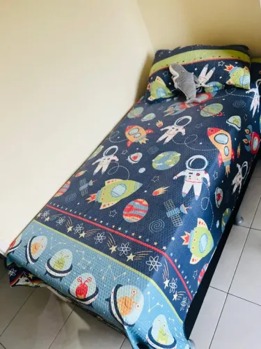 Cama de Molas Ensacadas Infantil Space