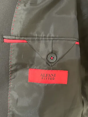 Blazer ALFANI Preto Regulat Fit Dry Clean