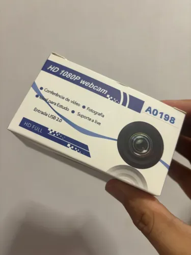 Webcam HD 1080P - Ideal para conferências e estudos