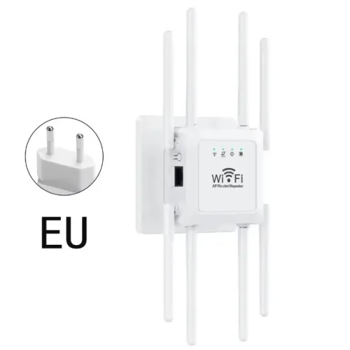 Repetidor Wi-fi De Tomada Dual Band 1200mbps 8 Antenas Knup Kp-rw408/g
