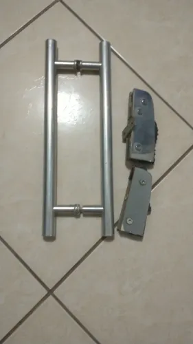 Puxador de inox pra porta de blindex