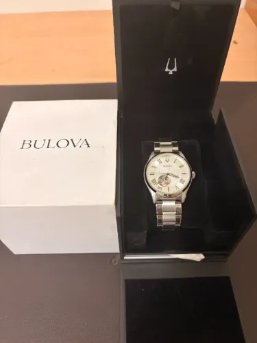 Relógio Bulova Wilton 96a207 Masculino Prata