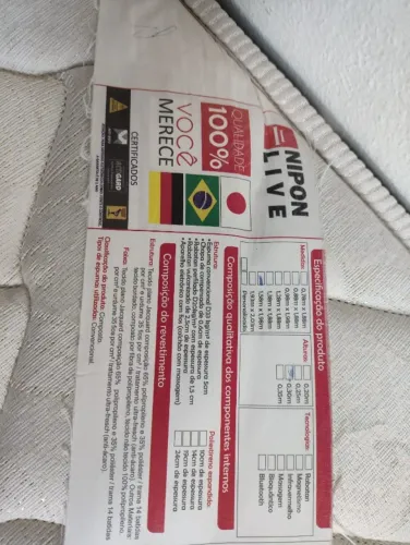 Box de casal com colção Queen, com função de massagem. Modelo NIPON LIVE