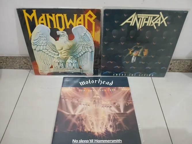 Disco vinil Manowar Anthrax Motorhead 