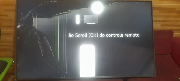 Tv smart 55 polegadas tela quebrada