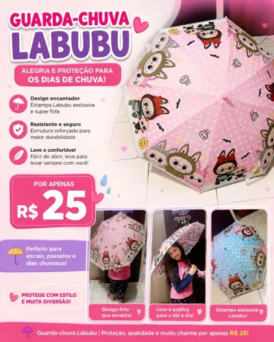 Guarda chuva infantil