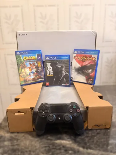 PS4 Slim 1TB + Jogos (Aceito cartão | C/ garantia)