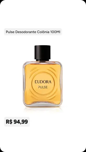 Eudora Pulse desodorante colônia 