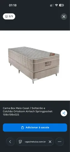 Cama viúvo ortobom