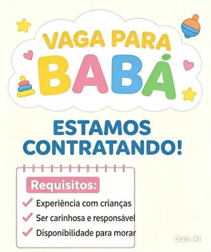 Precisa-se de Babá