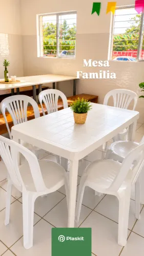 Conjunto mesa com 6 cadeiras